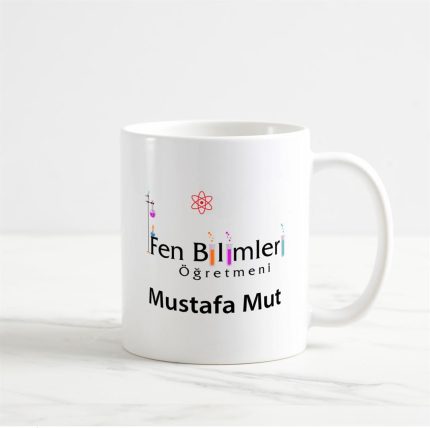 Fen Bilimleri Öğretmeni Kupa Bardak (7. Tasarım)