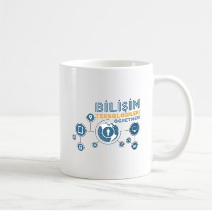 Bilişim Teknolojileri Öğretmeni Kupa Bardak (2. Tasarım)