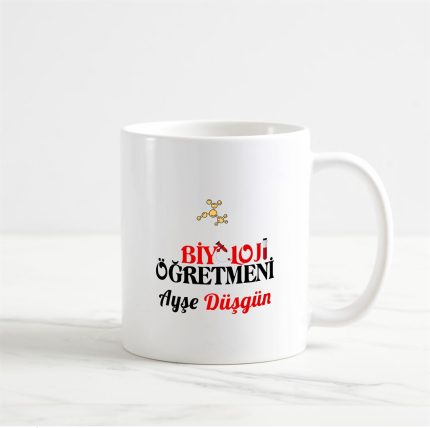 Biyoloji Öğretmeni Kupa Bardak (1. Tasarım)