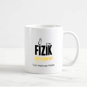 Fizik Öğretmeni Kupa Bardak - Kişiye Özel İsimli Tasarım