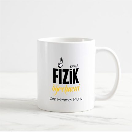 Fizik Öğretmeni Kupa Bardak (1. Tasarım)