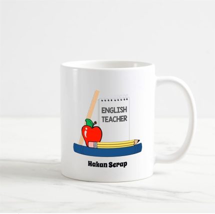 İngilizce Öğretmeni Kupa Bardak (1. Tasarım)
