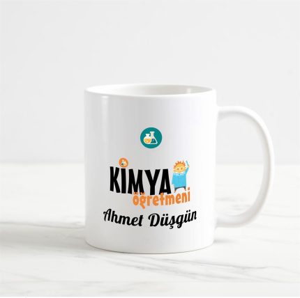 Kimya Öğretmeni Kupa Bardak (1. Tasarım)