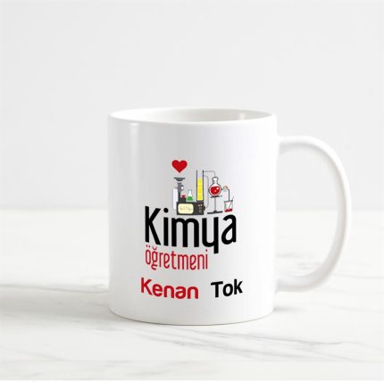Kimya Öğretmeni Kupa Bardak (2. Tasarım)