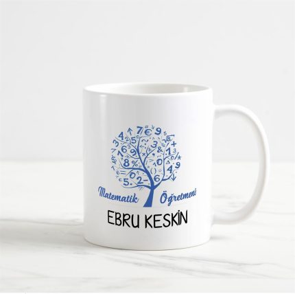 Matematik Öğretmeni Kupa Bardak (3. Tasarım)