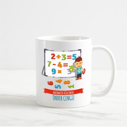 Matematik Öğretmeni Kupa Bardak (4. Tasarım)