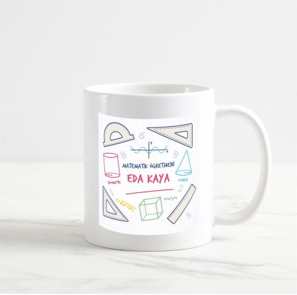 Matematik Öğretmeni Kupa Bardak (6. Tasarım)