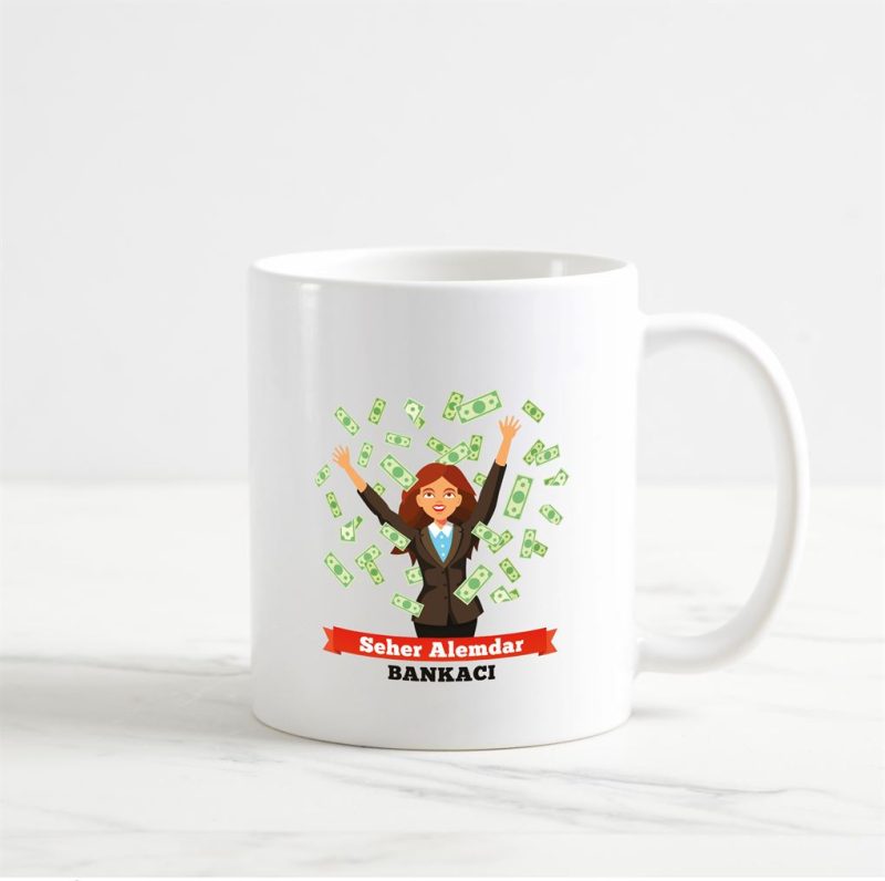 Bankacı Kupa Bardak (5. Tasarım) - Görsel 1