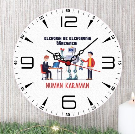 Elektrik ve Elektronik Ögretmeni Duvar Saati (1. Tasarım)