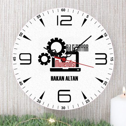 Bilgisayar Mühendisi Duvar Saati (1. Tasarım)