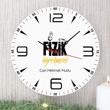 Fizik Öğretmeni Duvar Saati (1. Tasarım)