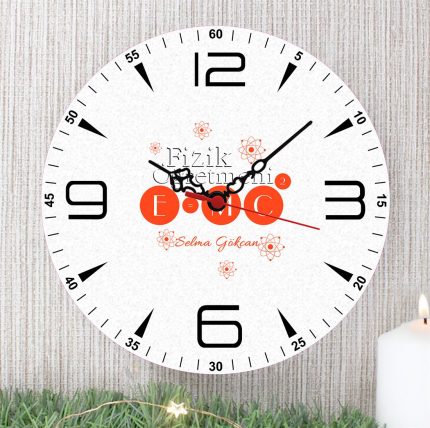 Fizik Öğretmeni Duvar Saati (2. Tasarım)