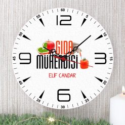 Gıda Mühendisi Duvar Saati (2. Tasarım)