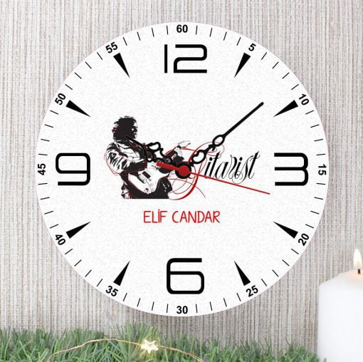 Gitarist Duvar Saati (1. Tasarım)