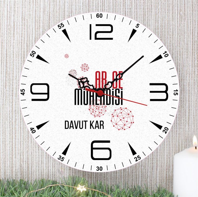 Ar-ge Mühendisi Duvar Saati (1. Tasarım) - Görsel 1