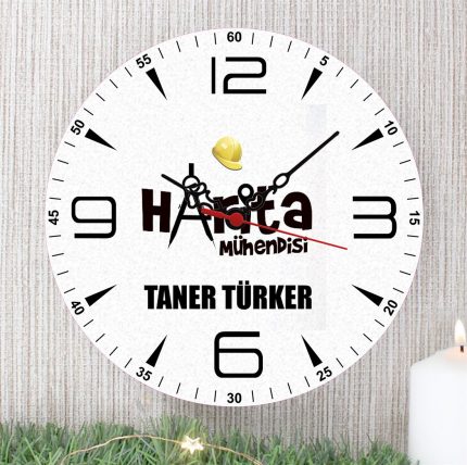 Harita Mühendisi Duvar Saati (1. Tasarım)