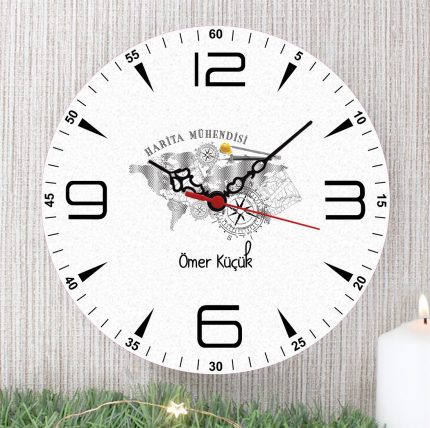 Harita Mühendisi Duvar Saati (2. Tasarım)