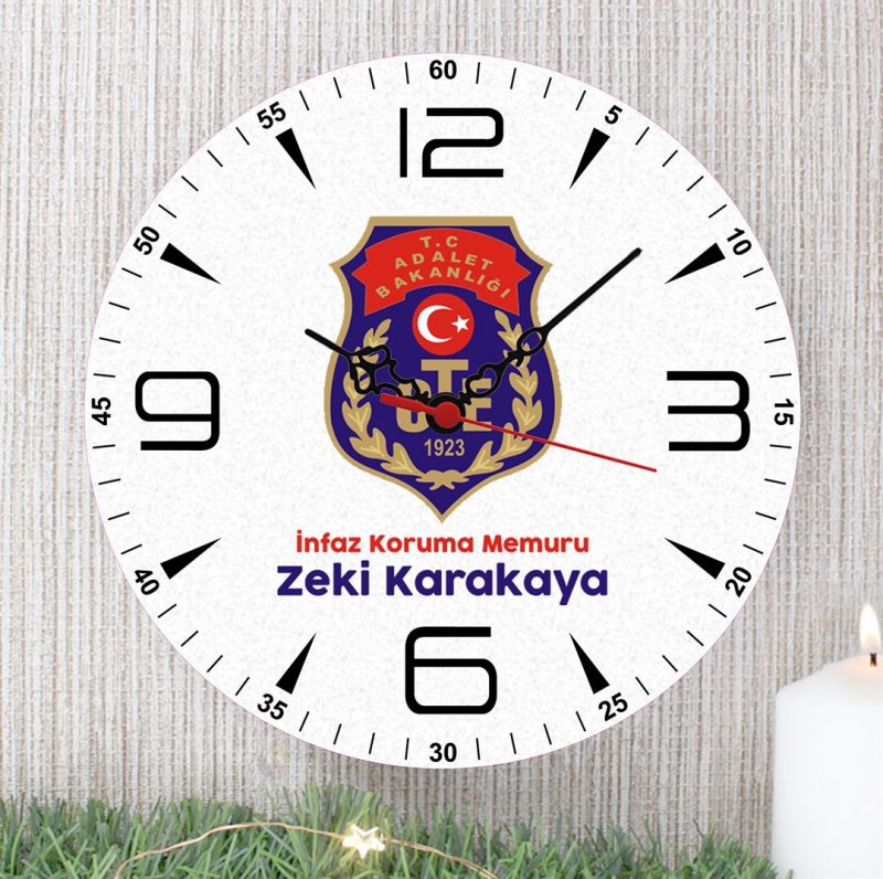 İnfaz Koruma Memuru Duvar Saati (1. Tasarım) - Görsel 1