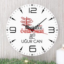 İngilizce Öğretmeni Duvar Saati (9. Tasarım)