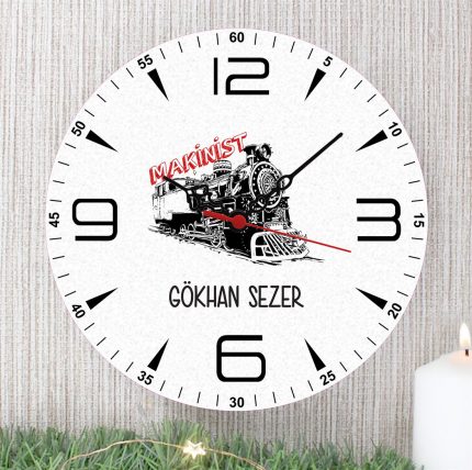 Makinist Duvar Saati (1. Tasarım)