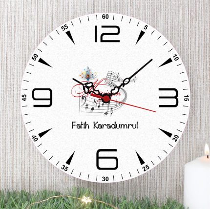 Müzisyen Duvar Saati (1. Tasarım)