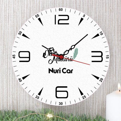 Okul Müdürü Duvar Saati (1. Tasarım)