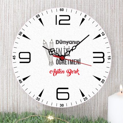 Öğretmen Duvar Saati (1. Tasarım)