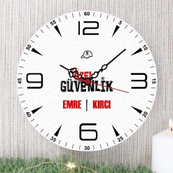 Özel Güvenlik Duvar Saati (1. Tasarım)