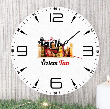Tarih Öğretmeni Duvar Saati (3. Tasarım)