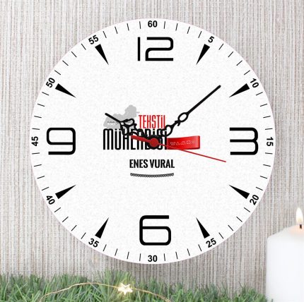 Tekstil Mühendisi Duvar Saati (1. Tasarım)