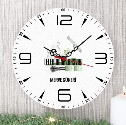 Telekominikasyon Mühendisi Duvar Saati (1. Tasarım)