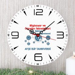 Bilgisayar ve Öğretim Teknolojileri Eğitimi Öğretmeni Duvar Saati (1. Tasarım)