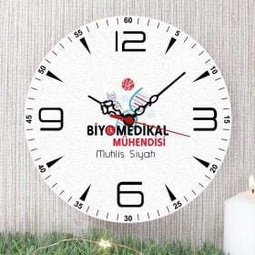 Biyomedikal Mühendisi Duvar Saati (2. Tasarım) - Kişiye Özel