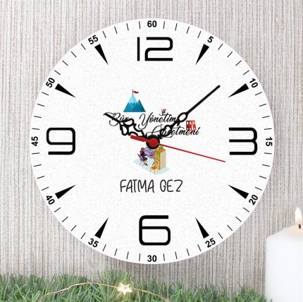 Büro Yönetimi Öğretmeni Duvar Saati (2. Tasarım)
