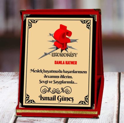 Ekonomist Baskılı Plaket (1. Tasarım) | Kişiye Özel