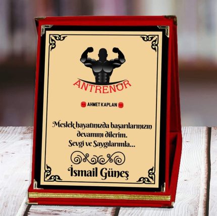 Antrenör Baskılı Plaket (5. Tasarım) | Kişiye Özel