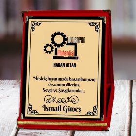 Bilgisayar Mühendisi Baskılı Plaket | Kişiye Özel Tasarım
