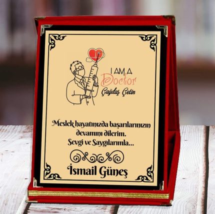 Doktor Baskılı Plaket (1. Tasarım) | Kişiye Özel