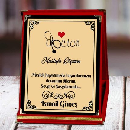 Doktor Baskılı Plaket (2. Tasarım) | Kişiye Özel