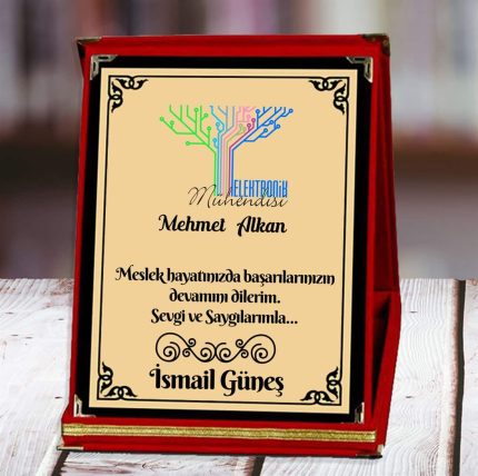 Elektronik Mühendisi Baskılı Plaket (2. Tasarım) | Kişiye Özel