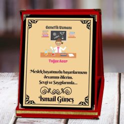 Genetik Uzmanı Baskılı Plaket (1. Tasarım) | Kişiye Özel