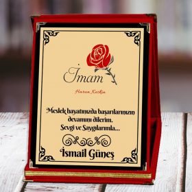 İmam Baskılı Plaket | Kişiye Özel Tasarım ve Hediye Paketli