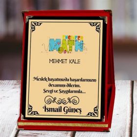 Matematik Mühendisi Baskılı Plaket (2. Tasarım) | Kişiye Özel