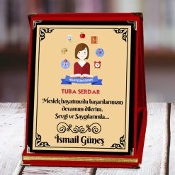 Mesleki Gelişim Öğretmeni Baskılı Plaket (2. Tasarım) | Kişiye Özel
