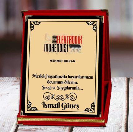 Mikroelektronik Mühendisi Baskılı Plaket (2. Tasarım) | Kişiye Özel