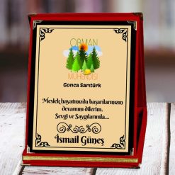Orman Mühendisi Baskılı Plaket (1. Tasarım) | Kişiye Özel