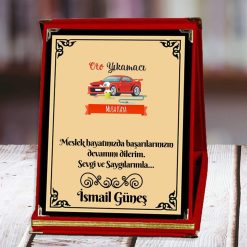 Oto Yıkamacı Baskılı Plaket (1. Tasarım) | Kişiye Özel