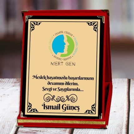 Plastik Cerrah Baskılı Plaket (1. Tasarım) | Kişiye Özel