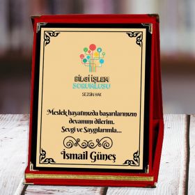 Bilgi İşlem Sorumlusu Baskılı Plaket | Kişiye Özel Tasarım