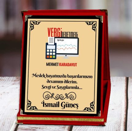 Vergi Denentmeni Baskılı Plaket (1. Tasarım) | Kişiye Özel